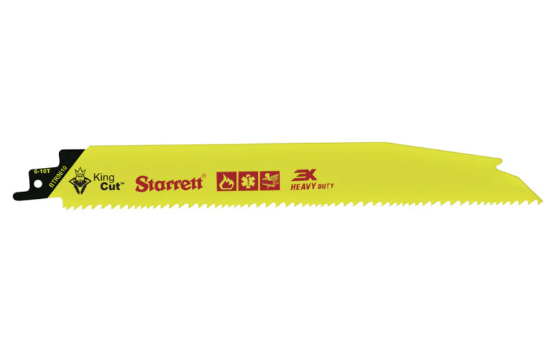 Starrett "King Cut" Bi-Metal Reciprocating Saw Blade ~ 9" Long - 6 to 10 TPI