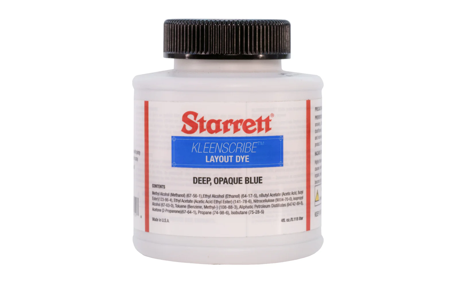 Starrett Layout Dye - Deep, Opaque Blue - 4 oz