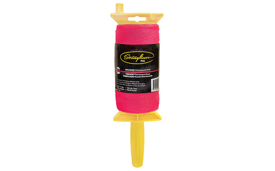 Stringliner Braided Mason Line Reel - Fluorescent Pink - Image 3