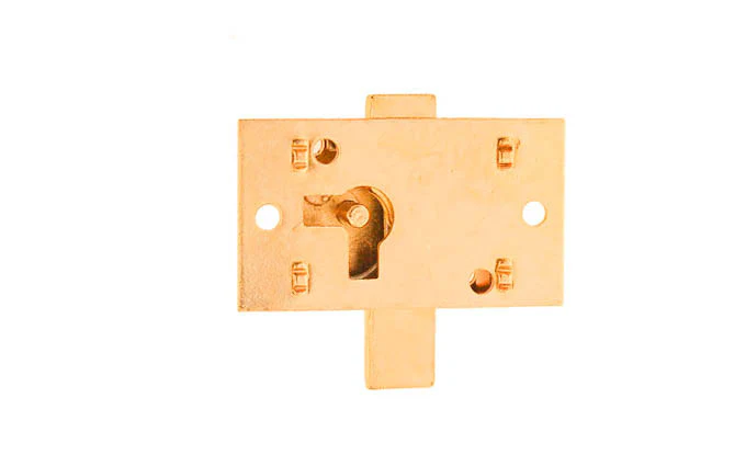 Surface Cabinet Lock ~ Brass Finish - Image 2