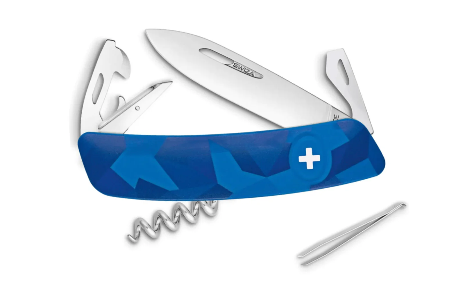 Swiza D03 Camo Blue Swiss Multi-Tool Knife