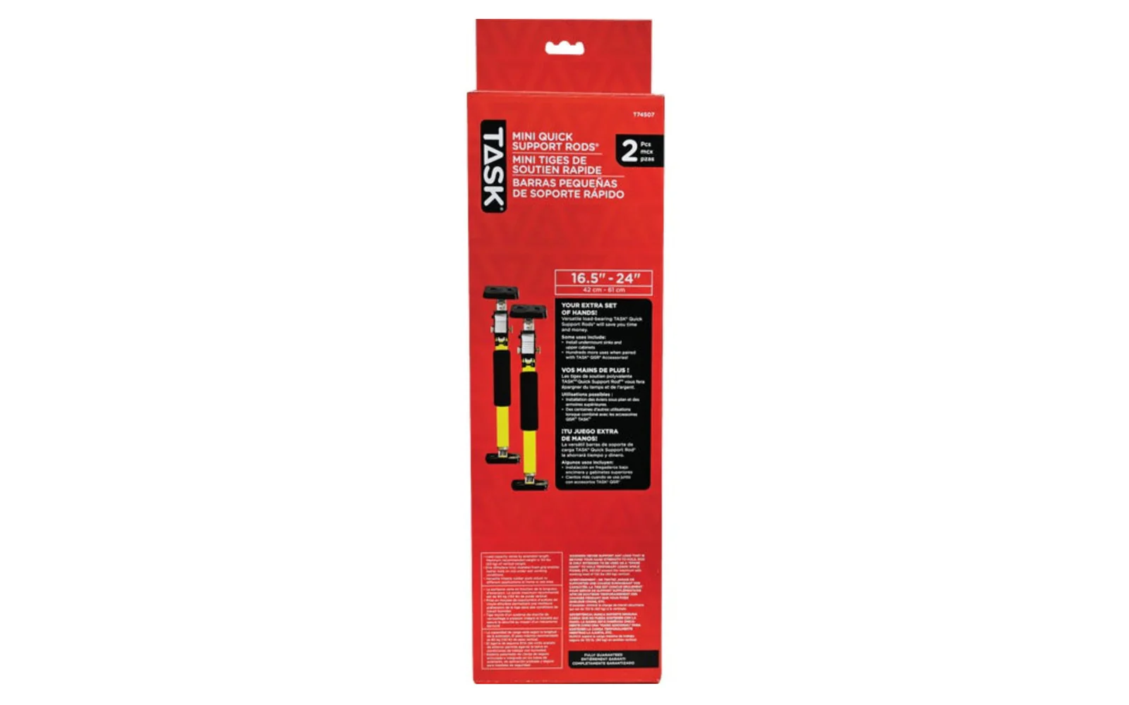 Task 6-1/2" to 24" Mini Quick Support Rods