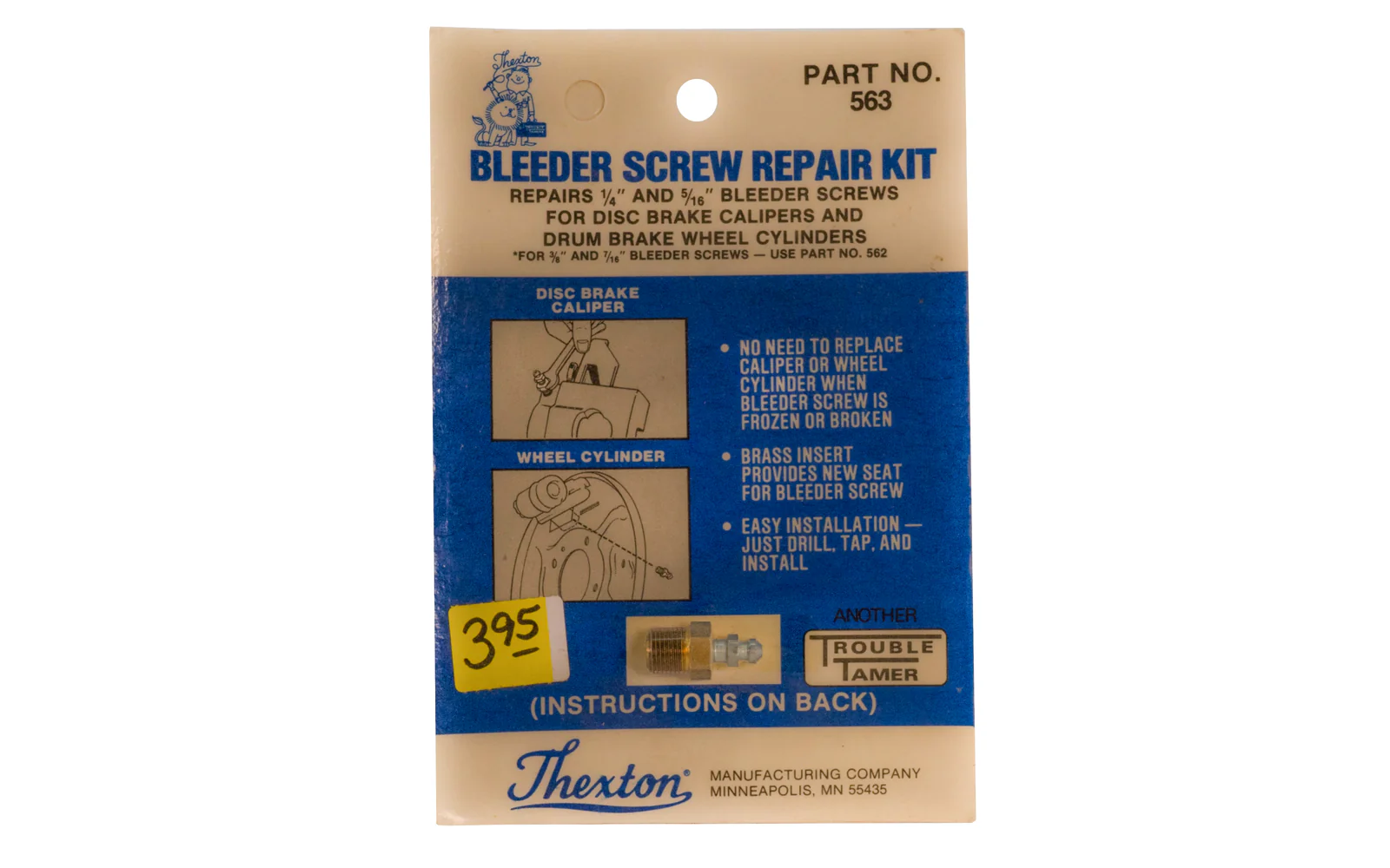 Thexton Bleeder Screw Repair Kit