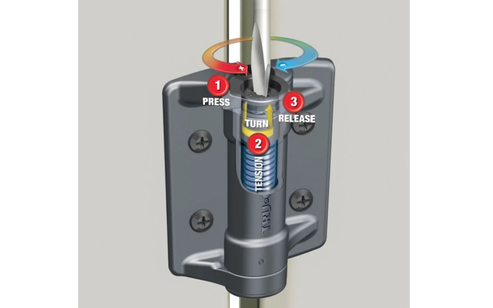 TruClose Narrow Self-Closing Gate Hinge - 2 Pack - Image 3