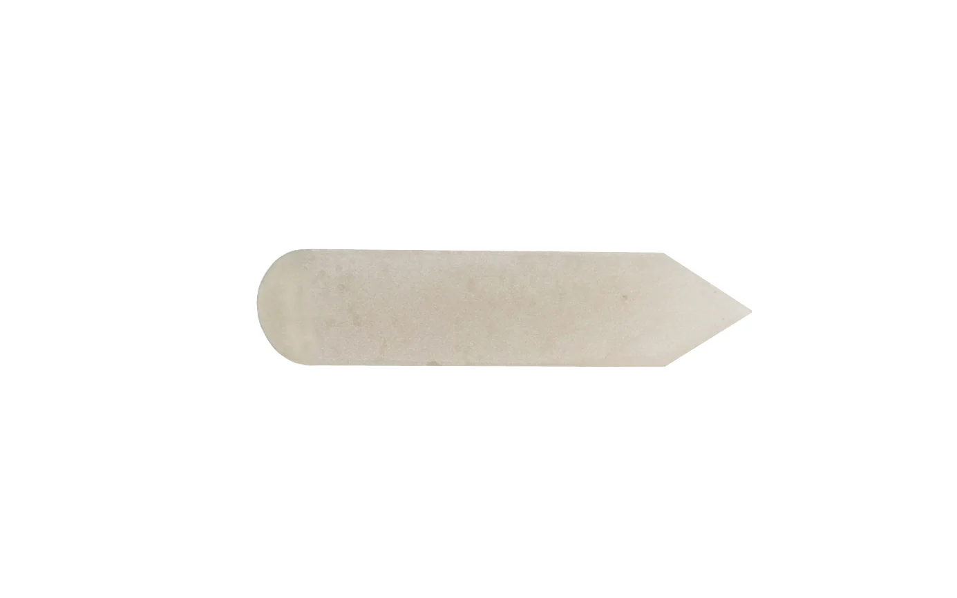 True Hard Arkansas Carving Slip Stone ~ Round Edge & Double Angle - Image 2