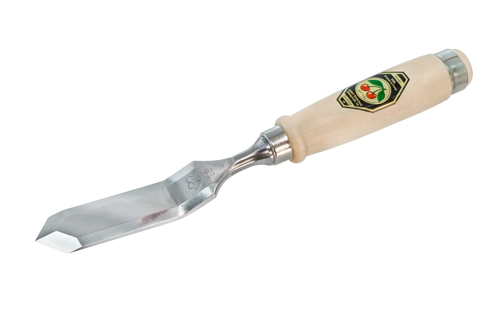 Two Cherries 45° Cranked & Skew Bevel Edge Chisel - Double Sided - 26 mm