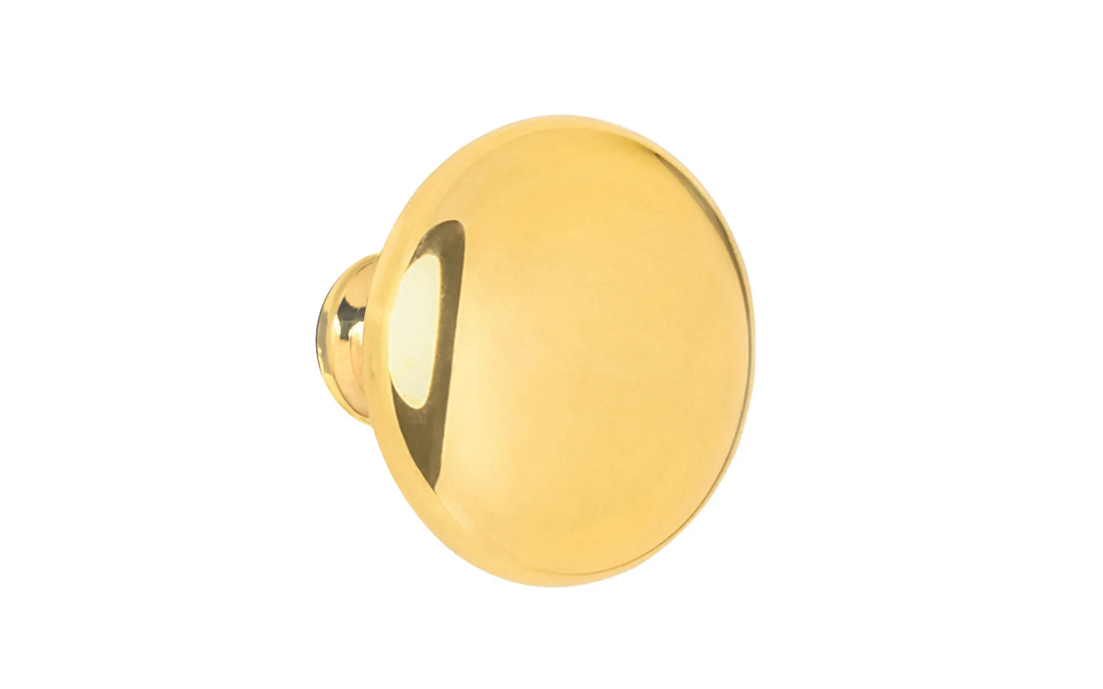 Unlacquered Solid Brass Core Cabinet Knob ~ 1-1/4" Diameter - Without Backplate - Image 2