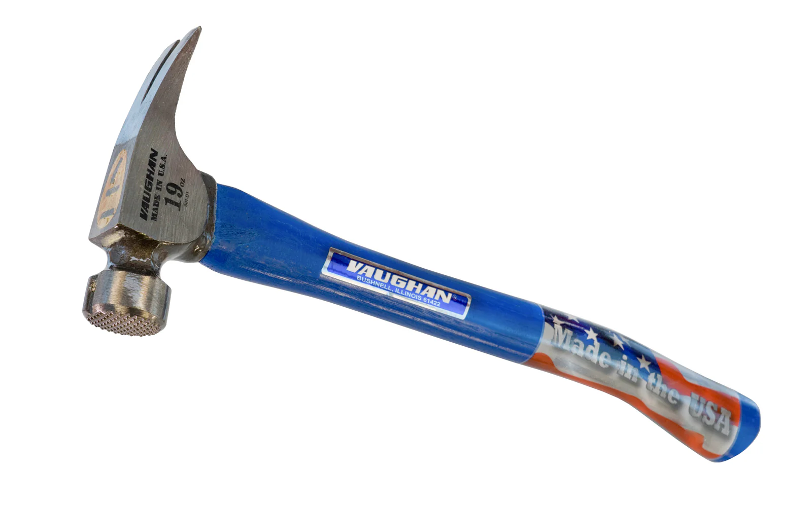 Vaughan 19 oz Mill Face Framer Hammer - 17" Curved Handle ~ CFB2HCM