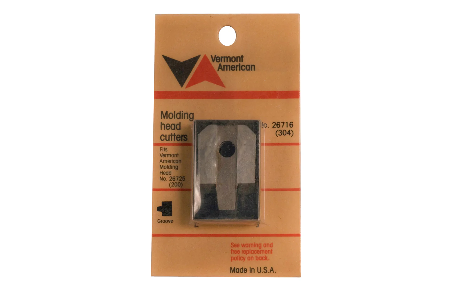 Vermont American Moulding Head Cutters - No. 26716
