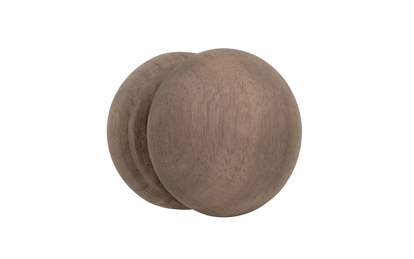 Walnut Wood Cabinet Knob with Large Base - Image 3