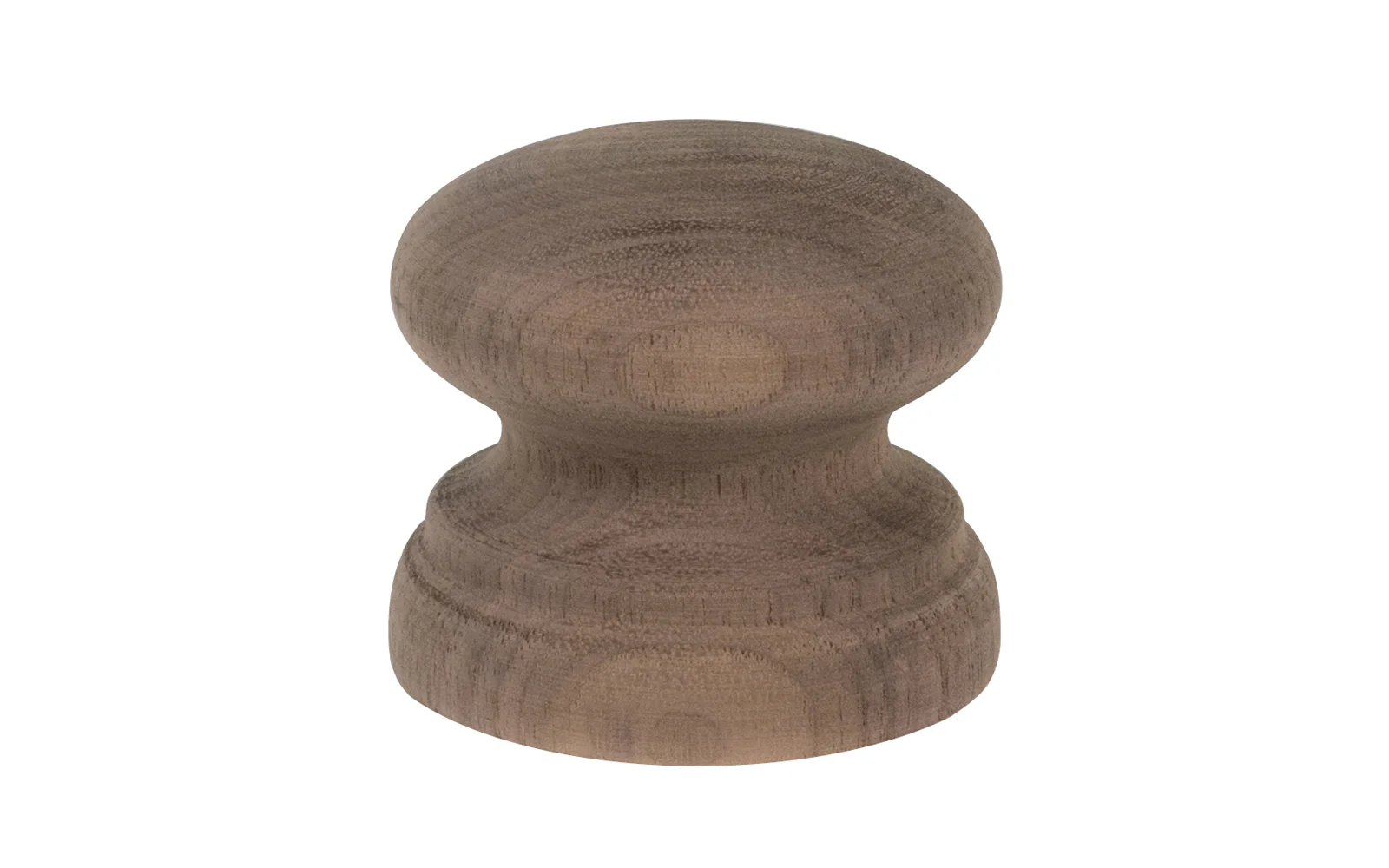 Walnut Wood Cabinet Knob with Large Base - Image 4