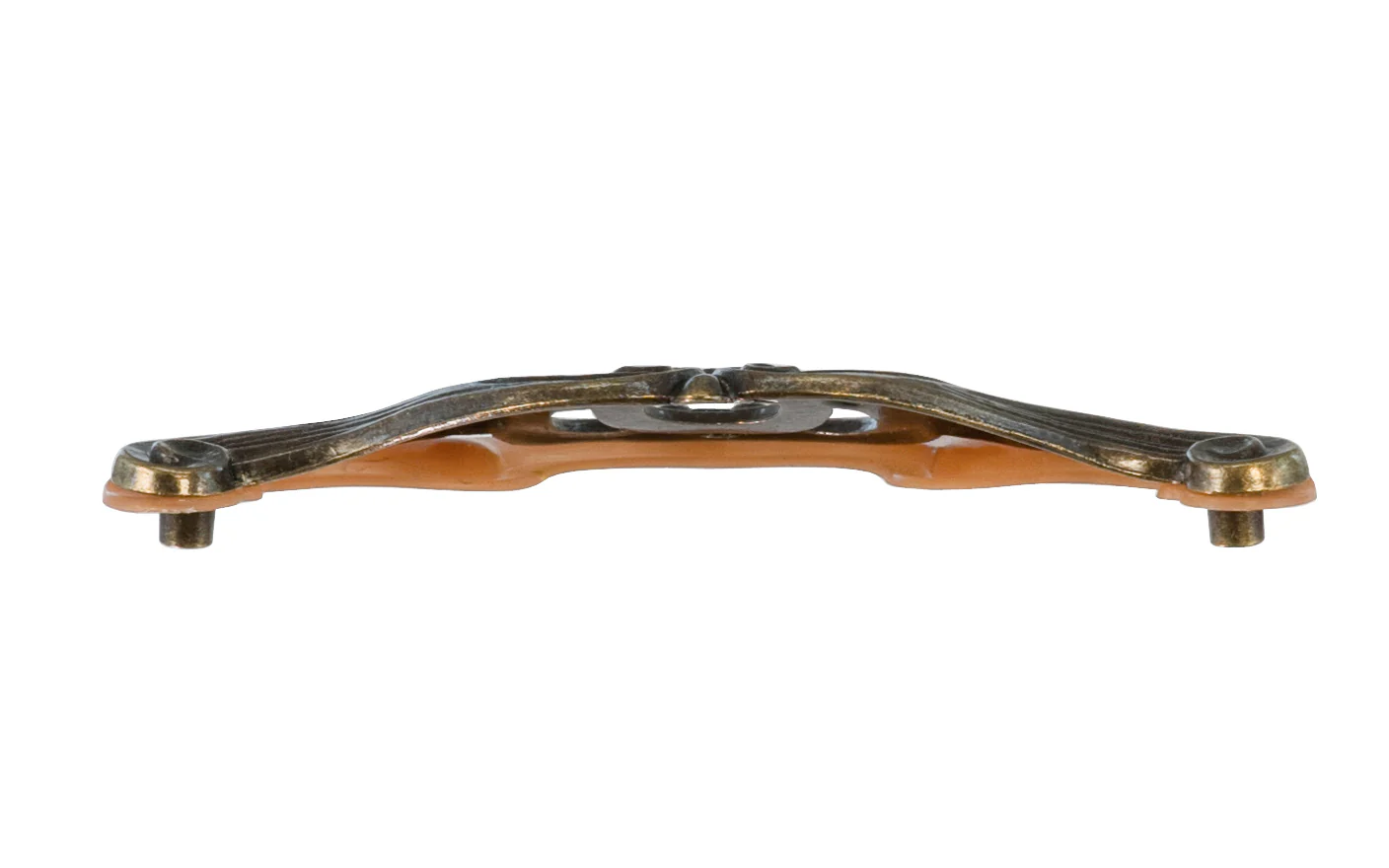 Waterfall-Style Drawer Pull With Bakelite ~ 4-1/2" on Centers - Image 3