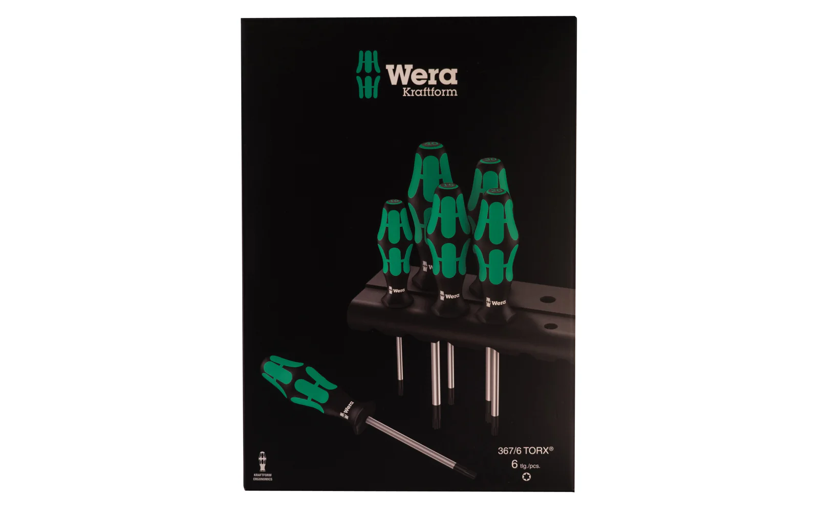 Wera 6-PC Torx Screwdriver Set & Rack "367/6" - Image 2