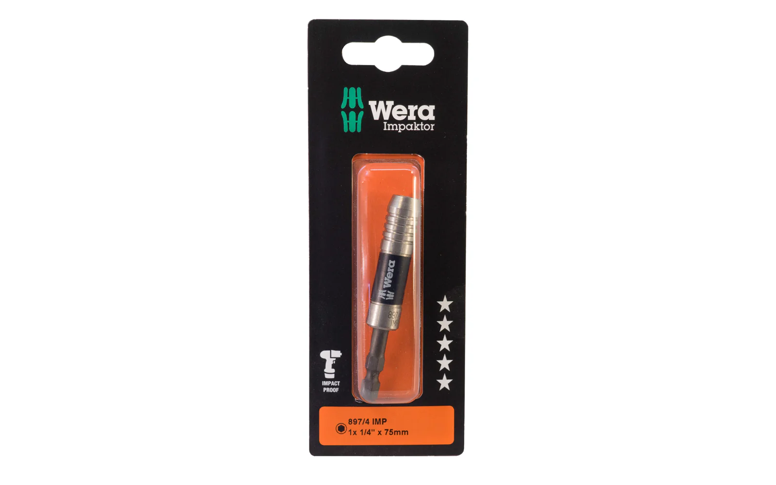 Wera Impaktor Holder with Retaining Ring & Magnet "897/4 IMP" - Image 2