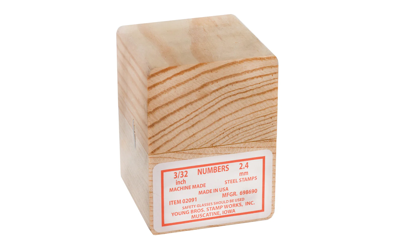 Young Bros 3/32" Size Steel Stamps - Numbers - Image 5