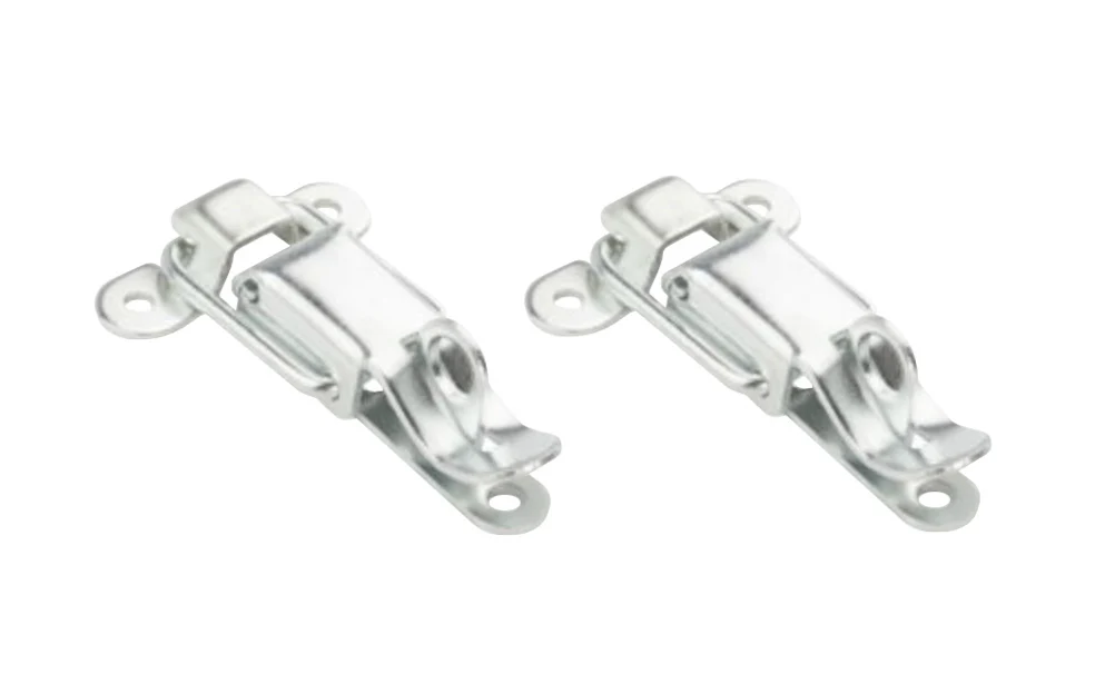 Zinc-Plated Lockable Draw Catches - 2 Pack